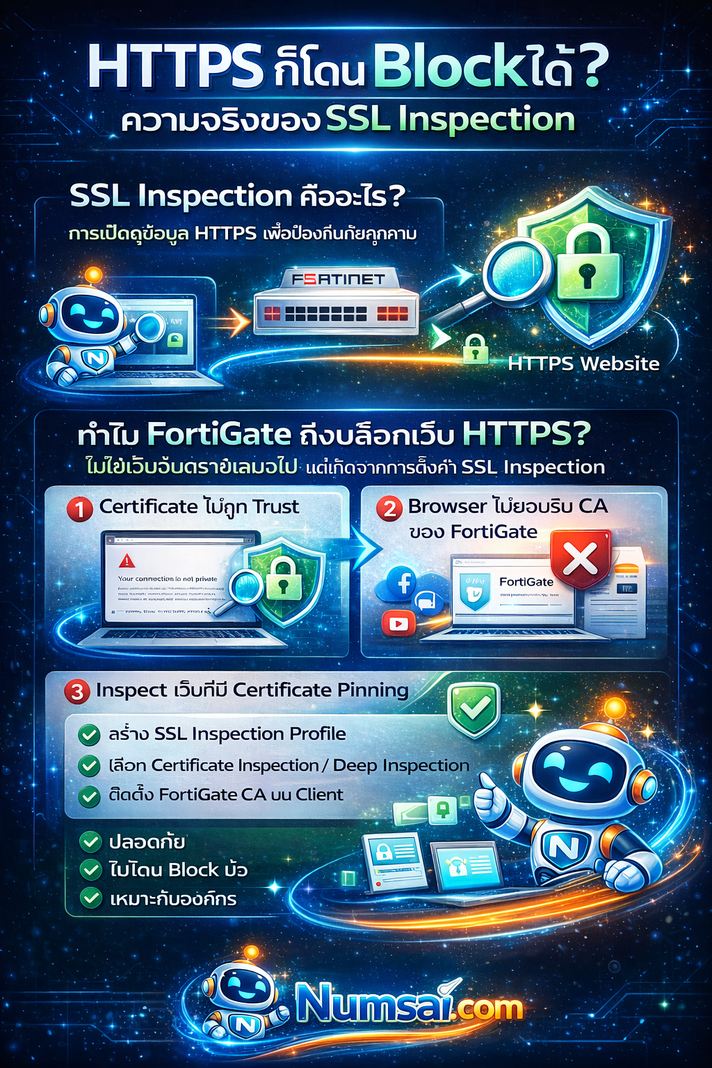 เจาะลึก SSL Inspection คืออะไร? ทำไม FortiGate ถึงบล็อกหน้าเว็บ HTTPS ...