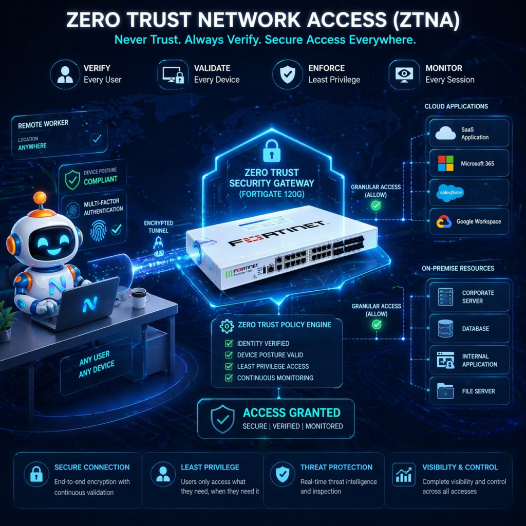 สถาปัตยกรรม ZTNA / การทำงานของระบบ