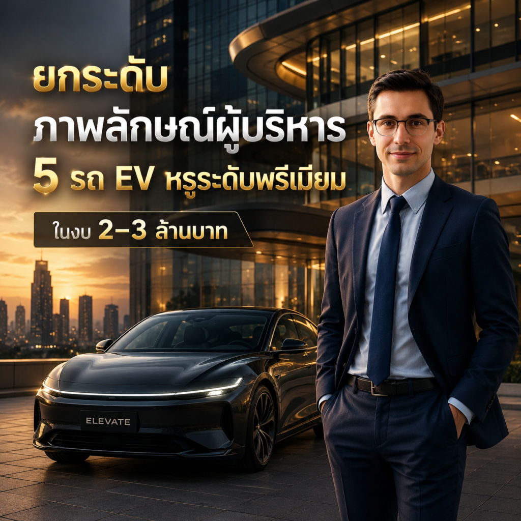 ยกระดับภาพลักษณ์ผู้บริหาร 5 รถ EV หรูระดับพรีเมียม