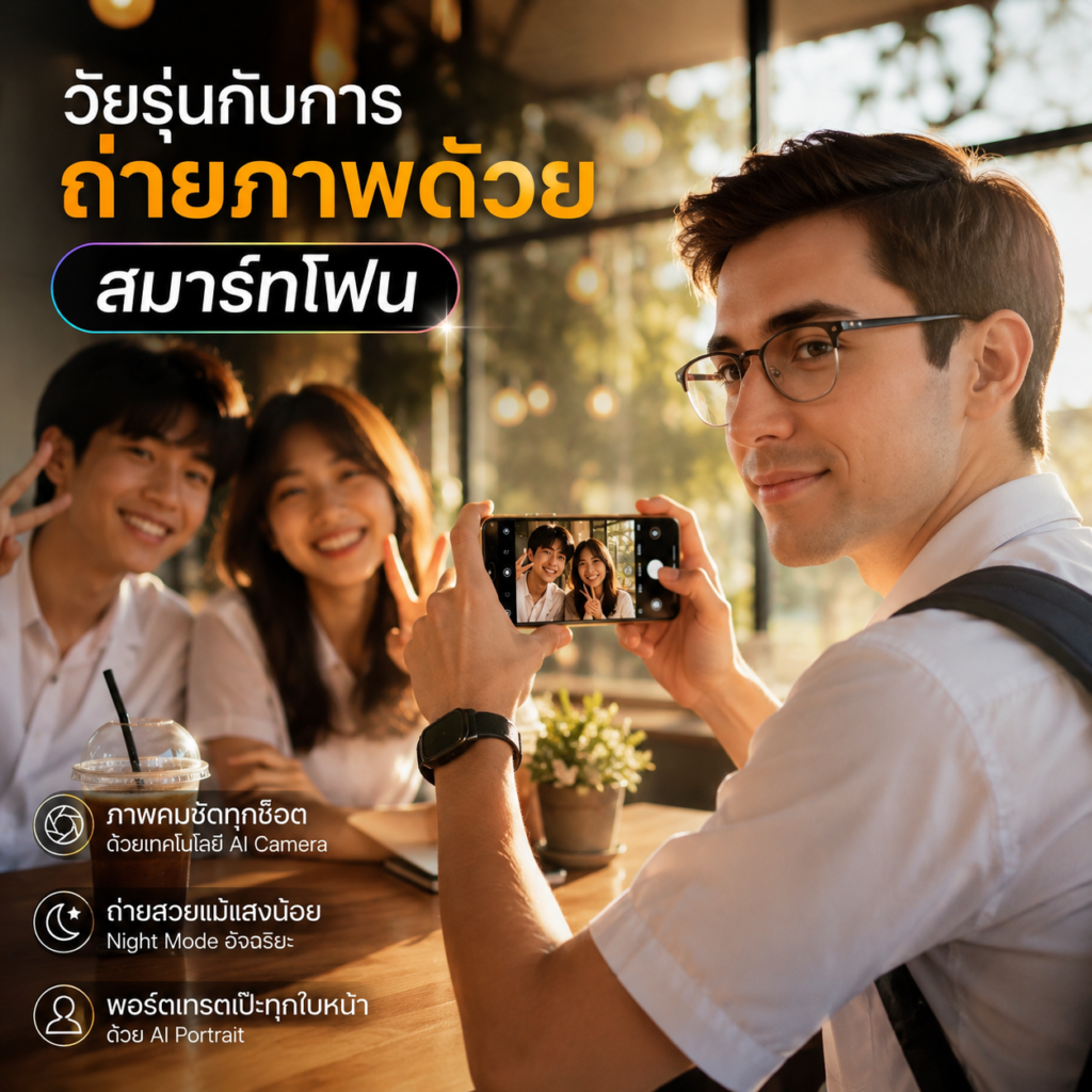วัยรุ่นกับการถ่ายภาพด้วยสมาร์ทโฟน