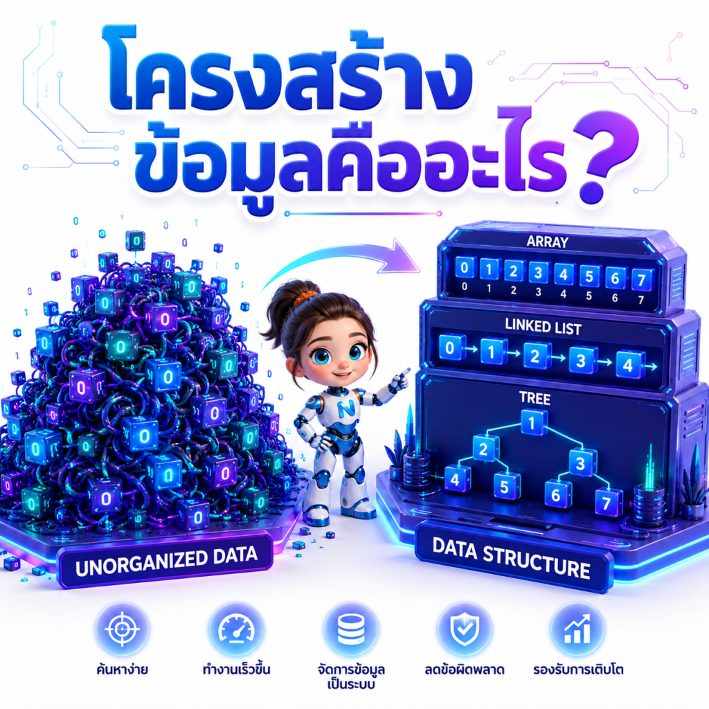 โครงสร้างข้อมูล (Data Structure) คืออะไร?