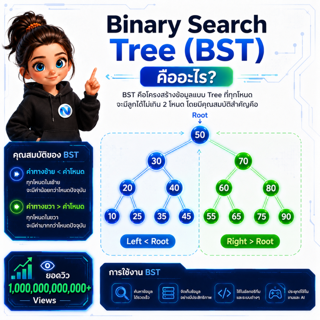 Binary Search Tree (BST) คืออะไร?