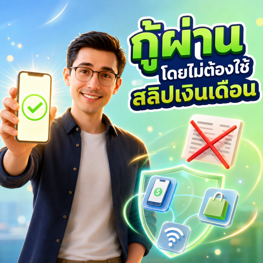 กู้ผ่านโดยไม่ต้องใช้สลิปเงินเดือน