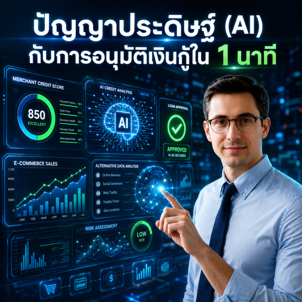 ปัญญาประดิษฐ์ (AI) กับการอนุมัติเงินกู้ใน 1 นาที