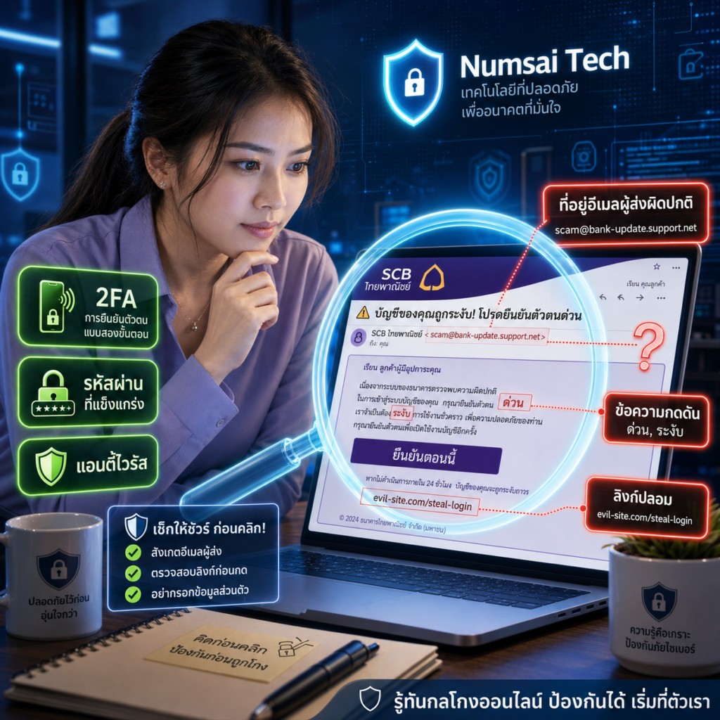 วิธีป้องกันตัวเองและองค์กรจากภัย Phishing