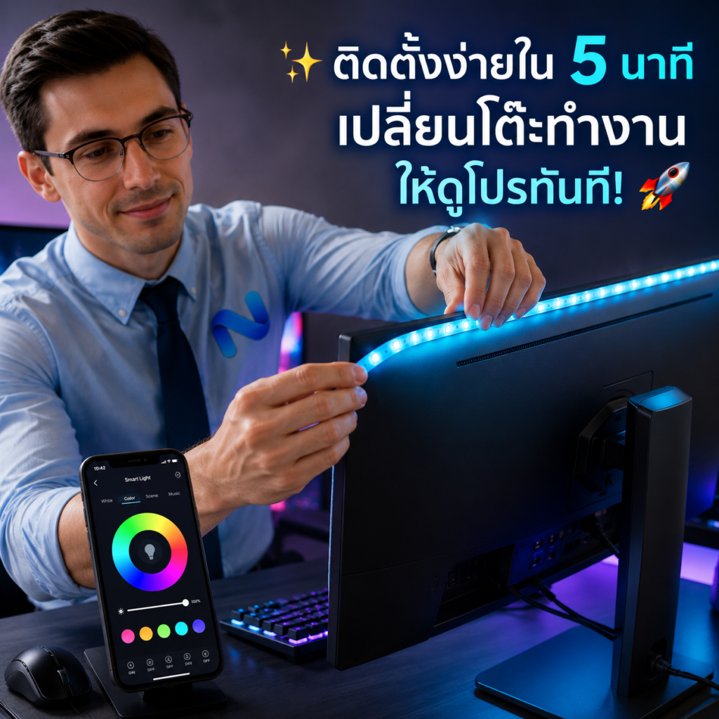 เทคนิคการติดตั้งไฟ Backlight ให้แสงละมุน ถนอมสายตา