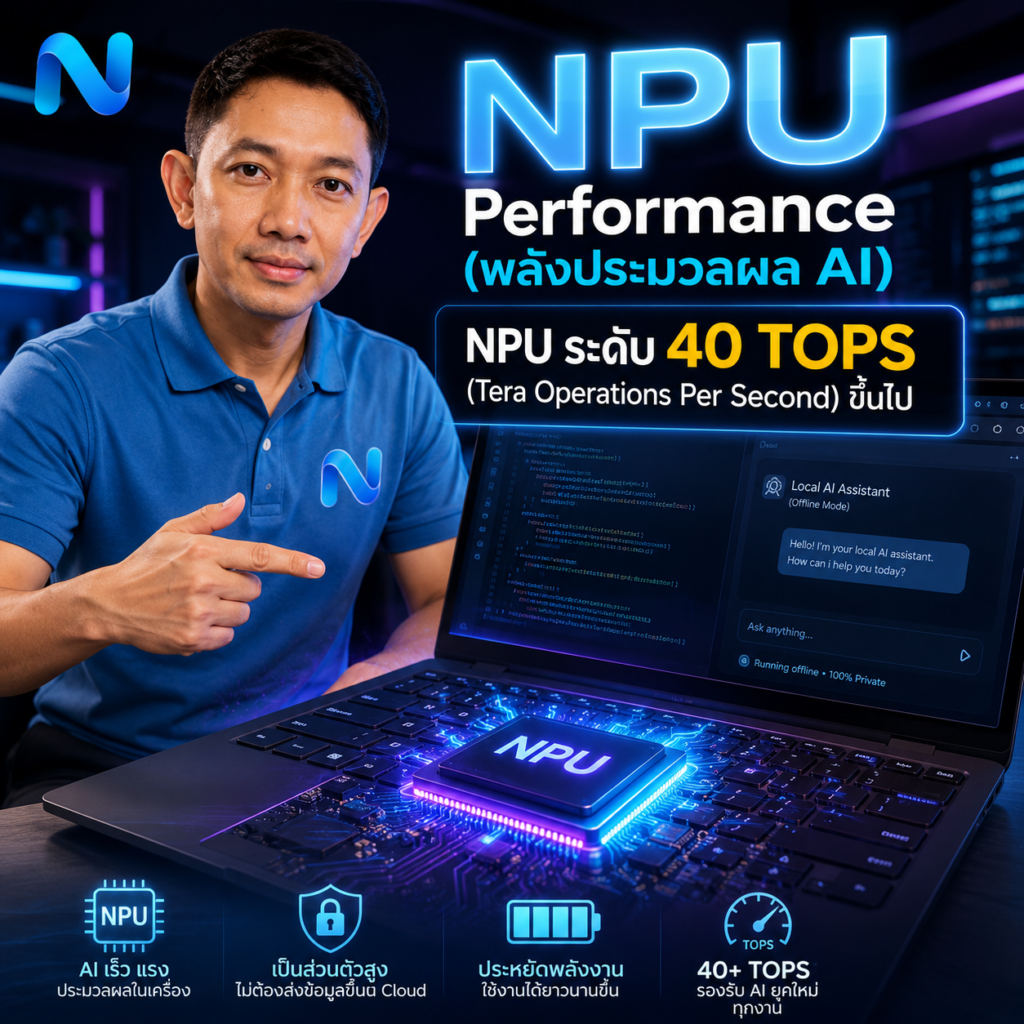 NPU พลังประมวลผล AI ใหม่