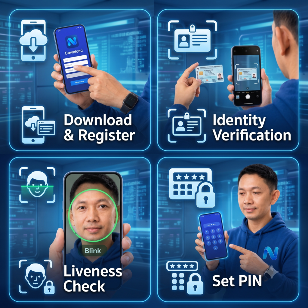 ขั้นตอนการเปิดบัญชี Virtual Bank ครั้งแรก