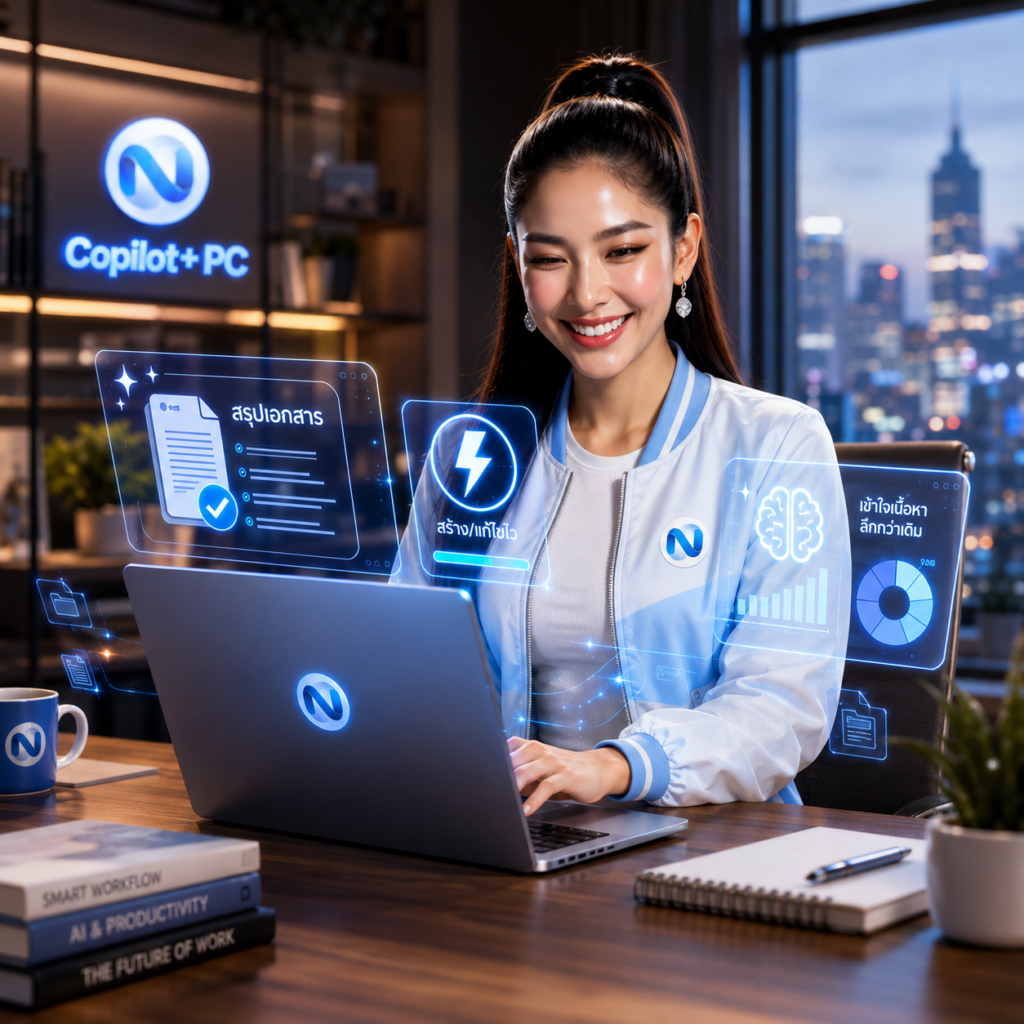 การใช้งาน Copilot+ PC เร่งสปีดงานเอกสาร