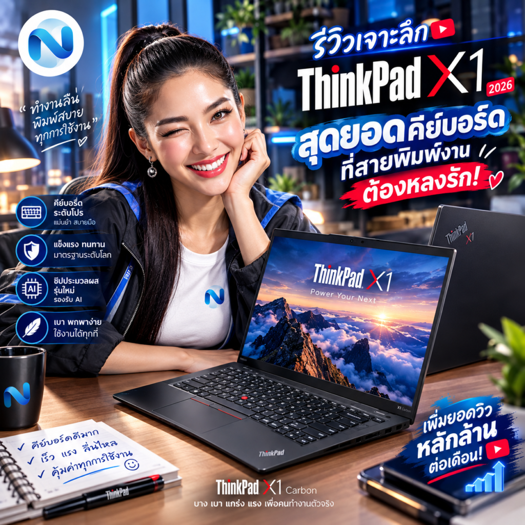 รีวิวเจาะลึก ThinkPad รุ่นปี 2026 สุดยอดคีย์บอร์ดที่สายพิมพ์งานต้องหลงรัก.png2