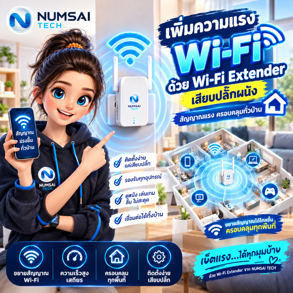 วิธีแก้ปัญหา Wi-Fi จุดอับสัญญาณในบ้าน ทำเองได้ง่ายๆ ไม่ต้องง้อช่าง2