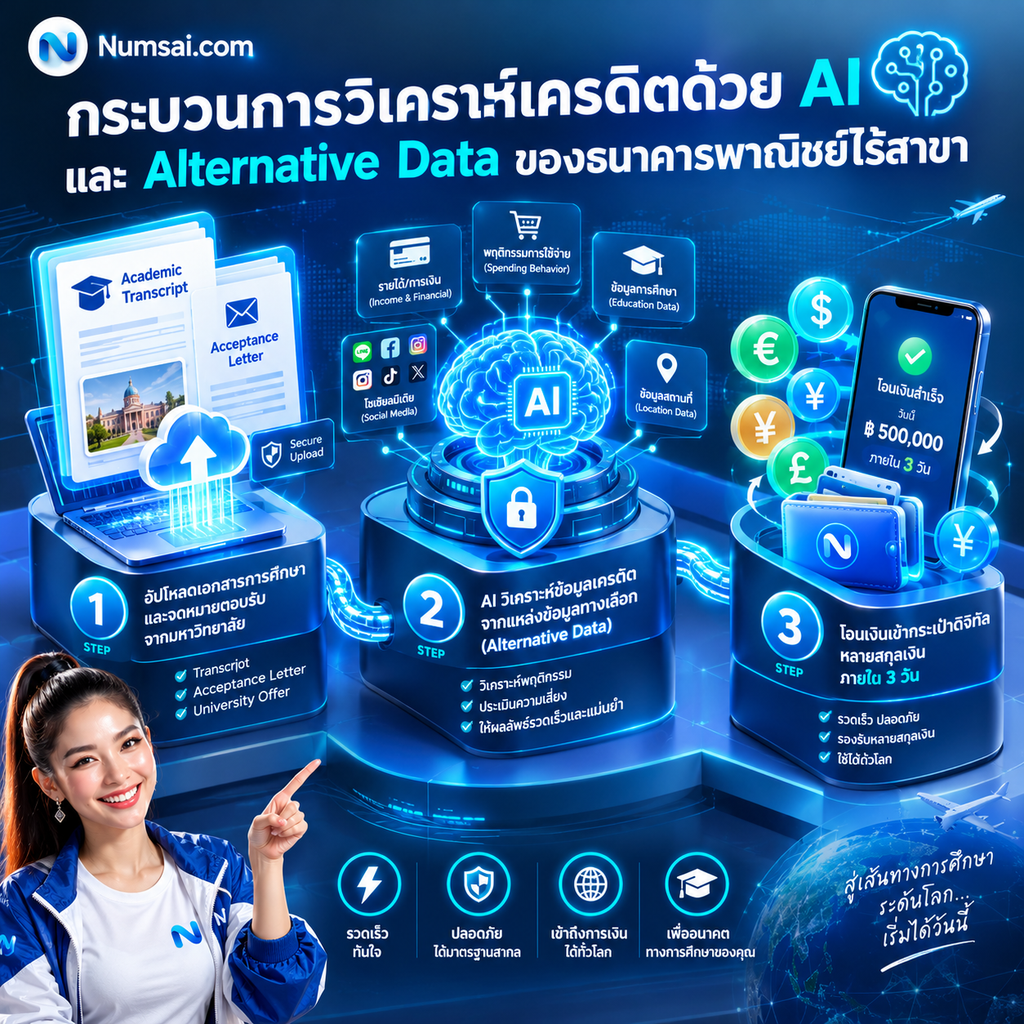 กระบวนการวิเคราะห์เครดิตด้วย AI