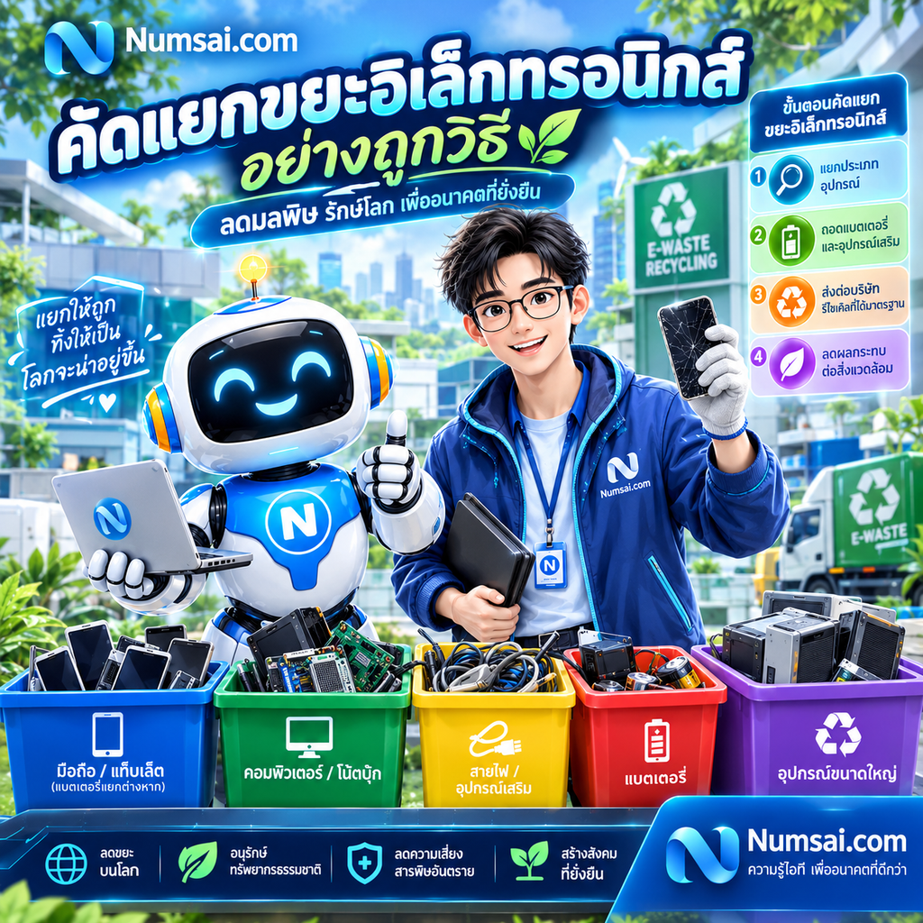 คัดแยกขยะอิเล็กทรอนิกส์อย่างถูกวิธี