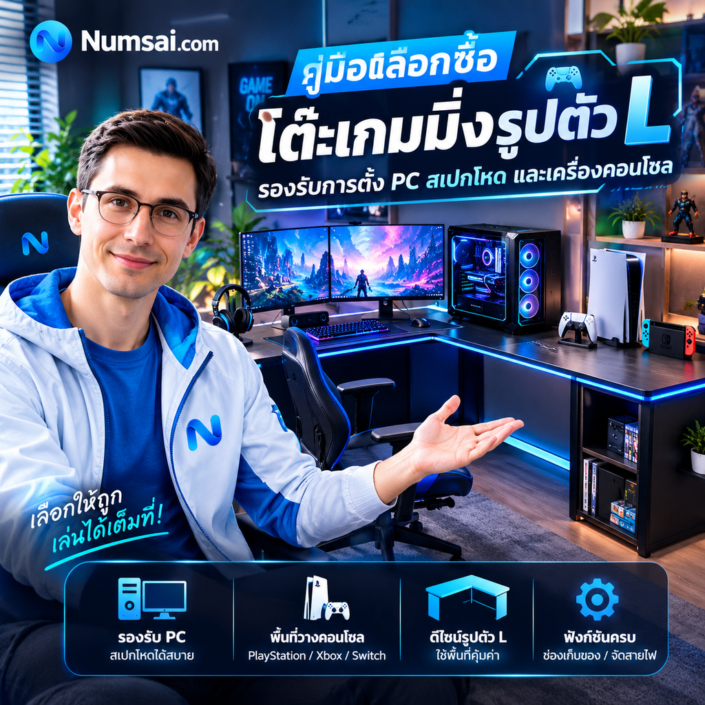 คู่มือเลือกโต๊ะเกมมิ่งรูปตัว L