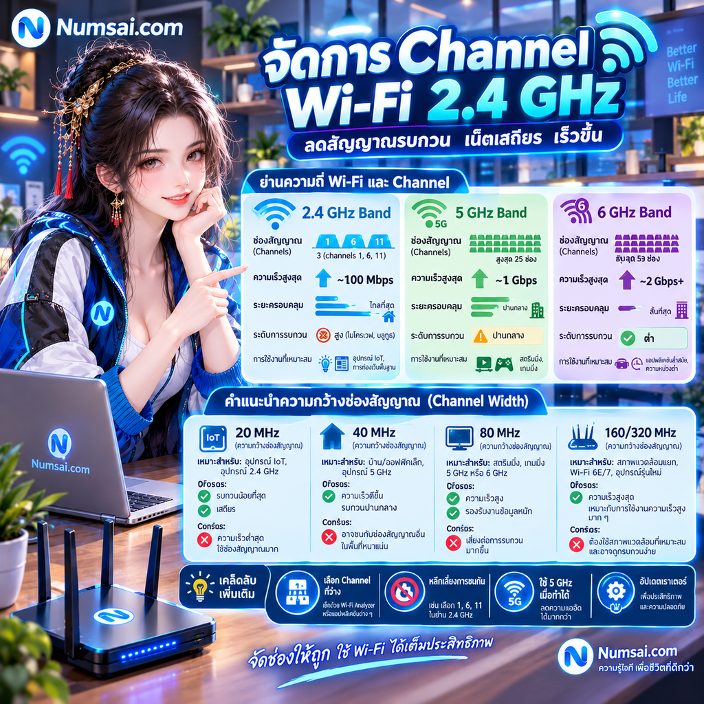 จัดการ Channel Wi‑Fi อย่างมืออาชีพ