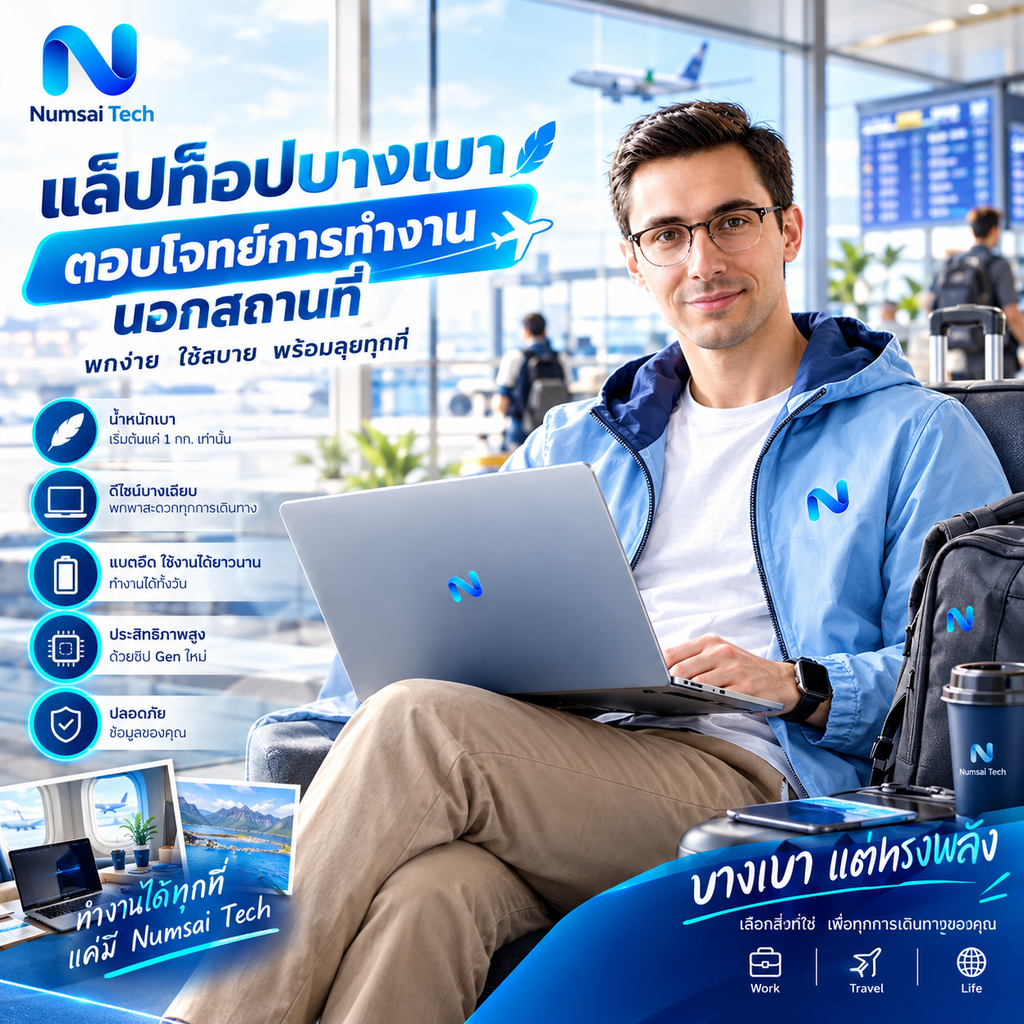 แล็ปท็อปบางเบา พร้อมลุยทุกที่